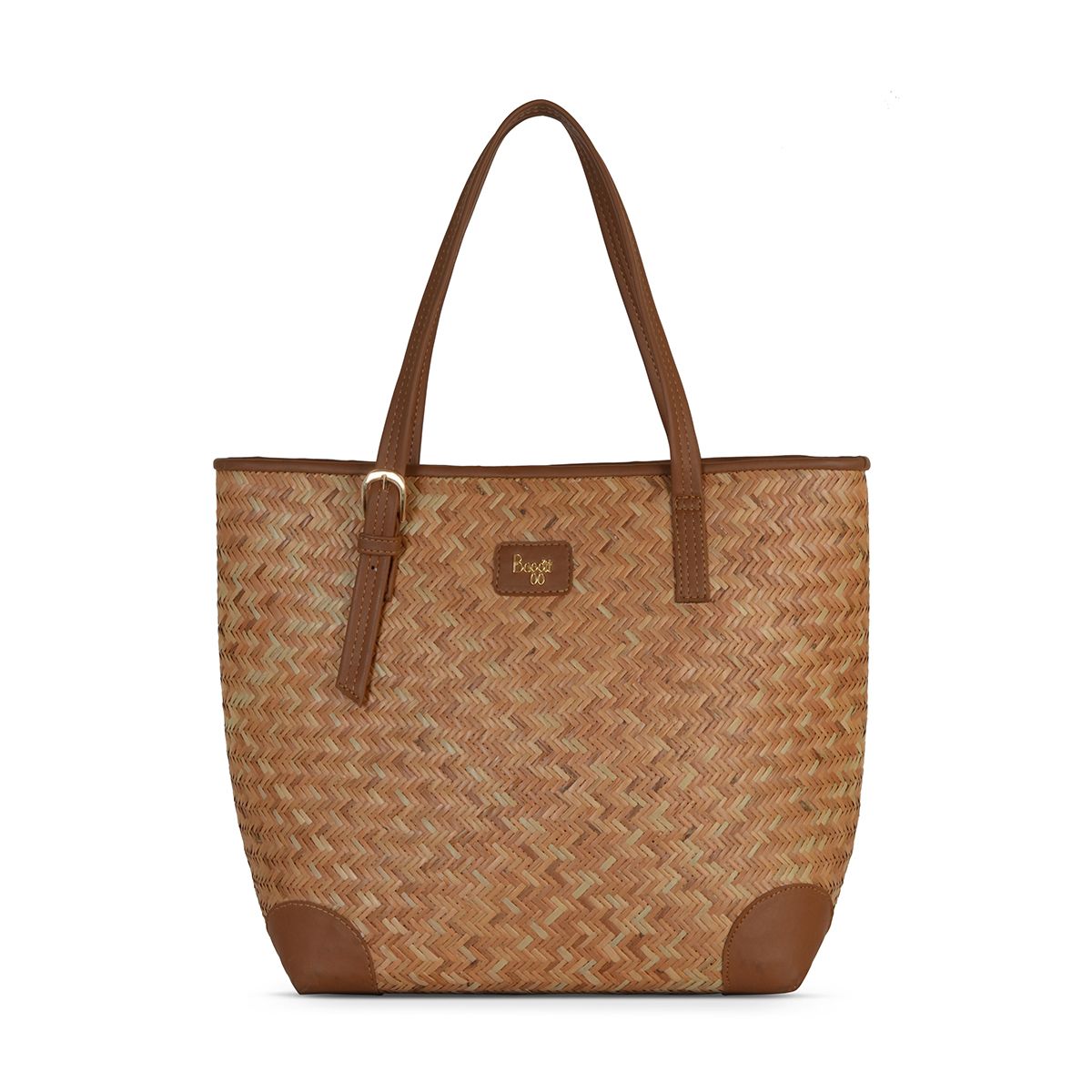 BASKETRY TOTE L-LAPTOP TAN