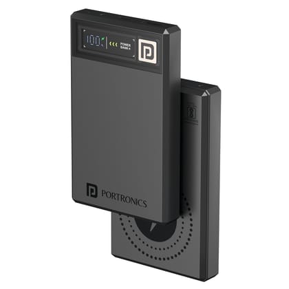 Portronics Luxcell MagClick 10k 10000 mAh 15W Magnetic Wireless Fast Charging Power Bank Premium Finish, 22.5 Wired Output Compatible with iPhone 12 & Above,Type C Smartphones, Tablets Portronics Luxcell MagClick 10k 10000 mAh 15W Magnetic Wireless Fast Charging Power Bank Premium Finish, 22.5 Wired Output Compatible with iPhone 12 & Above,Type C Smartphones, Tablets