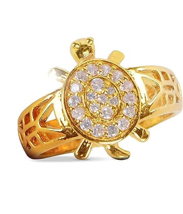 Astrodidi - Golden Single Finger Rings ( Pack of 1 )