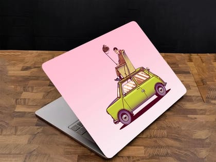 Adefex Laptop Skin Sticker for all laptop & notebook - Abstract Mr. Beans