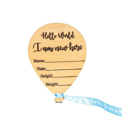 The Baby First Box Wooden Baby Name Announcement Sign, Birth Announcement Sign, Baby Milestone, Baby Phootshoot Prop, Baby Shower Gift - Balloon (Blue) The Baby First Box Wooden Baby Name Announcement Sign, Birth Announcement Sign, Baby Milestone, Baby Phootshoot Prop, Baby Shower Gift - Balloon (Blue)