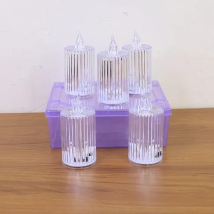 Premium Crystal Effect LED Flameless Candle Lights (5 Pcs) Premium Crystal Effect LED Flameless Candle Lights (5 Pcs)