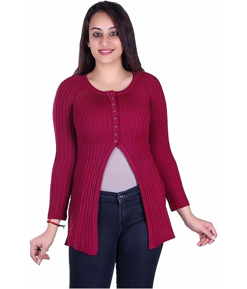 Ogarti Acrylic Shrugs - Maroon