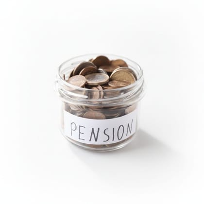 Glass Pension Savings Jar
