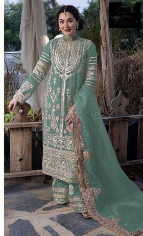 Fancy Top-Bottom And Dupatta With Heavy Embroidery Sequence Work