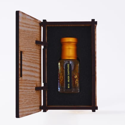 alNaqi Musk Sapphire 6ml - Premium Clean-Musk-Fragrance, No Alcohol Safi-Style-Attar, Pure Mushk-Safi-Oil, Long Lasting Unisex-Ittar