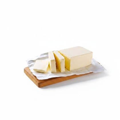 Creamy Unsalted Butter Block - 300 gm - One block of butter