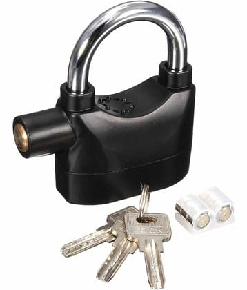 Qubeplex Siren Alarm Lock Anti Theft Security System Motor Bike,Bicycle Padlock-Universal(KTM,Unicorn,Pulsar,Splendor,Scooty etc.)