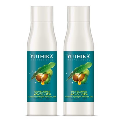 Yuthika Professional Developer for Hair Color 40 Volume (12%) 500ml - Pack of 2