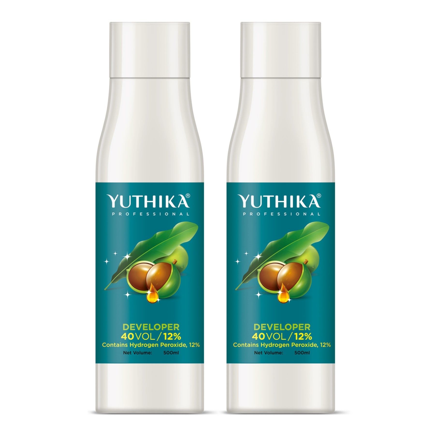 Yuthika Professional Developer for Hair Color 40 Volume (12%) 500ml - Pack of 2