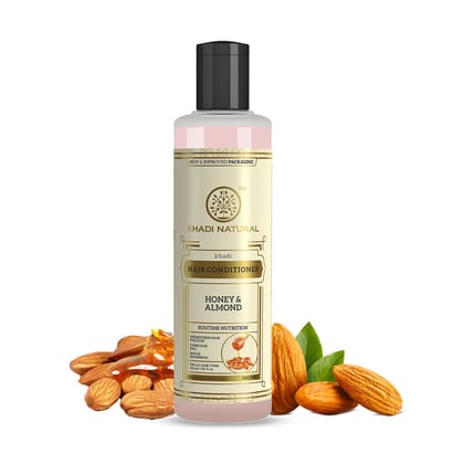 Khadi Natural Honey & Almond Hair Conditioner - 210ml Khadi Natural Honey & Almond Hair Conditioner - 210ml