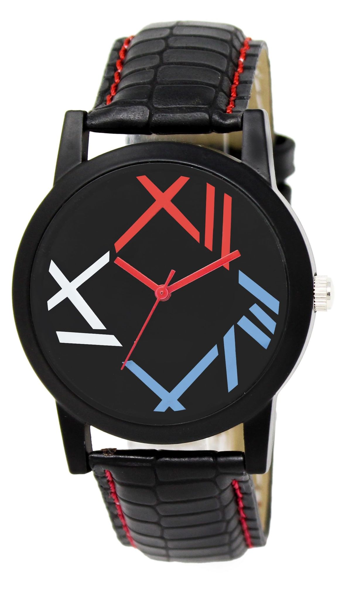 Multicolor Checked Analog Watch for Men LR12