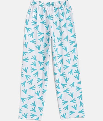 Sini Mini girls multicolor printed cotton pant (Pack of 1).