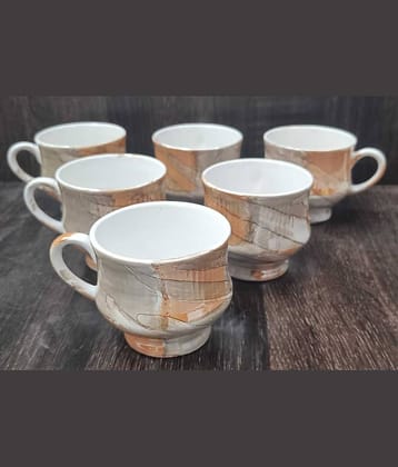 Love Unlimited Solid Bone China Tea Cup 150 ml ( Pack of 6 )