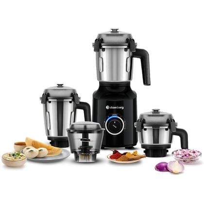Atomberg Zenova 4 Jars Mixer Grinder Black