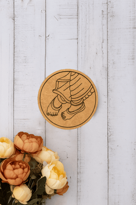 Dbeautify's Lord Krishna Feet Wall Plate