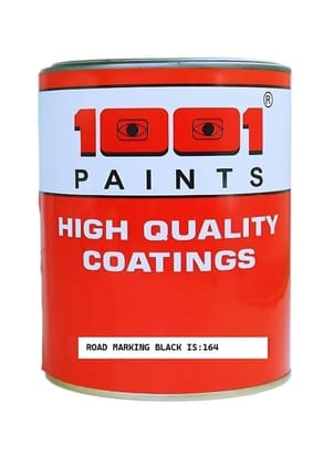 1001 Road Marking Black ST I for Curb Paint, Traffic Paint, Pavement Striping, Parking, Traffic Signs etc. (Black 1Ltr)