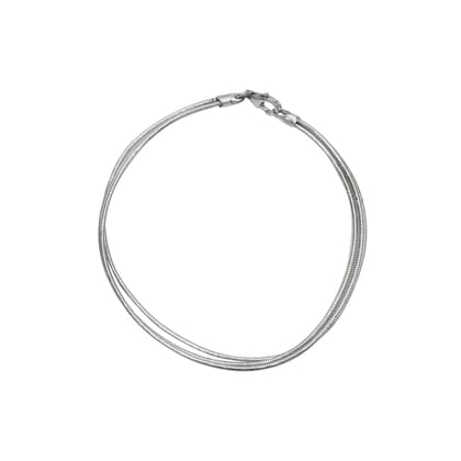 925 Sterling Silver Snake Chain Bracelet for Women & Men | Sleek Minimal Design I Weight - 3 g 925 Sterling Silver Snake Chain Bracelet for Women & Men | Sleek Minimal Design I Weight - 3 g