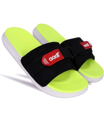 Aadi - Black PU Slide Flip flop