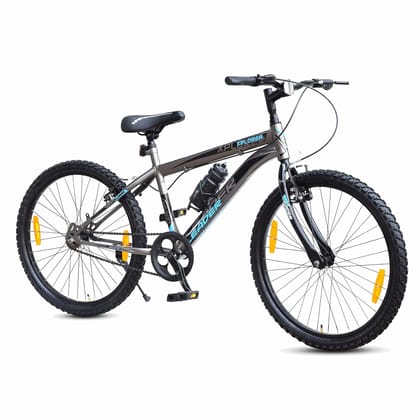 Leader Xplorer MTB 24T Mountain Bicycle - Single Speed - Ideal For 9-14 Years - Age 24 T Mountain Cycle (Single Speed, Grey)