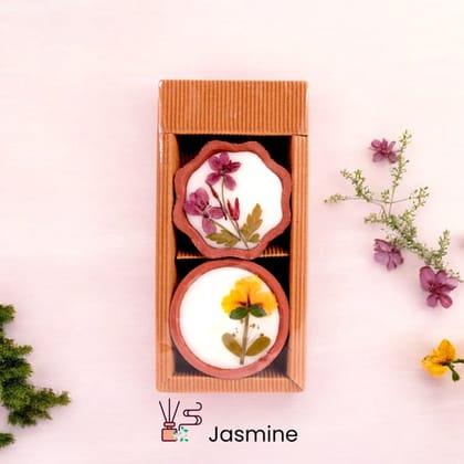 Set of 2 Scented Candle Box - Lemongrass