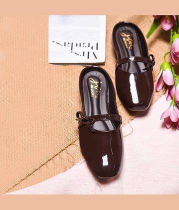 JM Looks Brown Women's Mules Heels