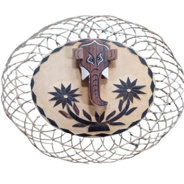 HANDCRAFTED BAMBOO ELEPHANT SHOWPIECE