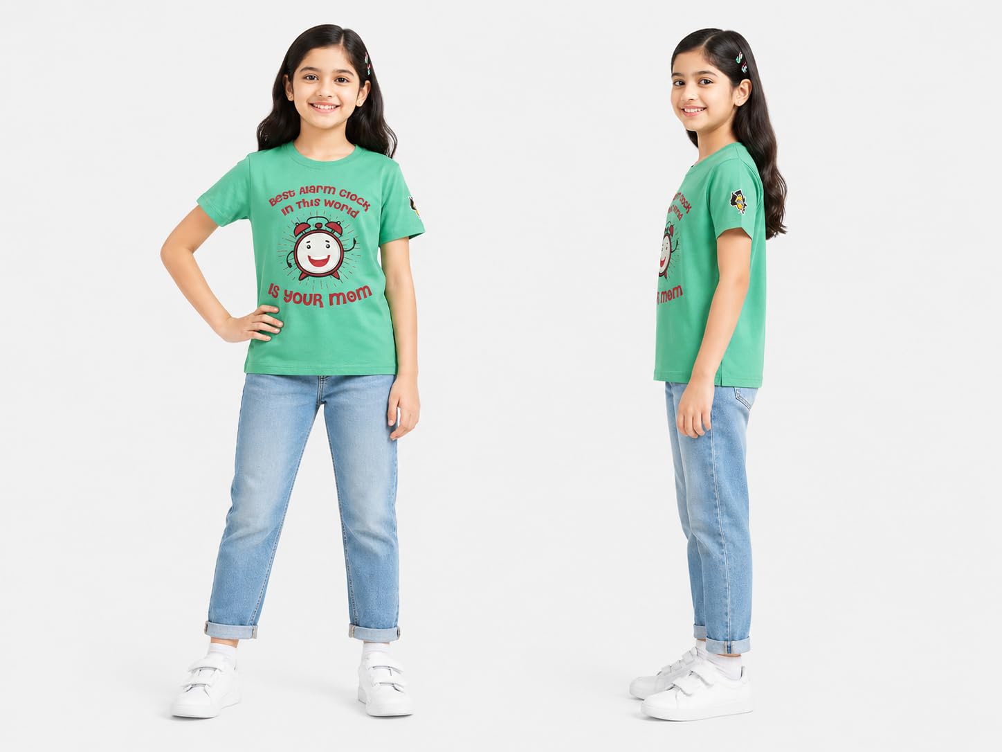 KUCHU Alarm Clock Theme Kids T-Shirt | 8–9 Years | Cotton Modal | Soft Feel | Comfortable