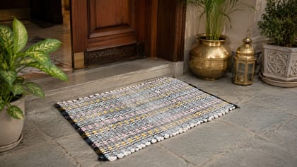 Handcrafted Door Mat | Durable Non-Slip Entrance Floor Mat | Indoor & Outdoor Use (Paypusani)