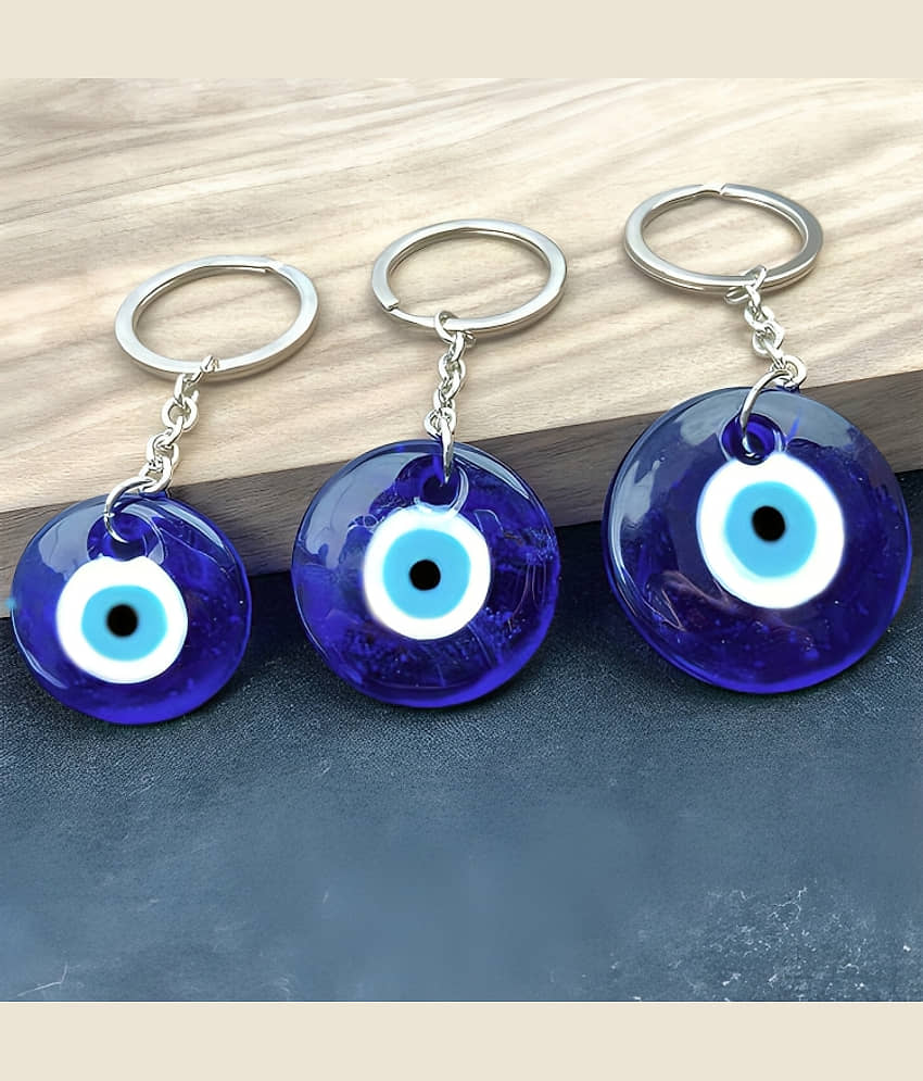purple dust Silicone Rubber Keychain ( Pack of 3 )