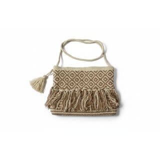 Boho Heritage Handwoven Fringe Sling Bag Boho Heritage Handwoven Fringe Sling Bag