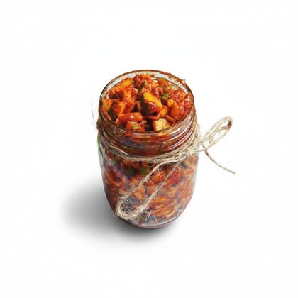 Traditional Raw Mango Pickle - 250 gm - One glass jar