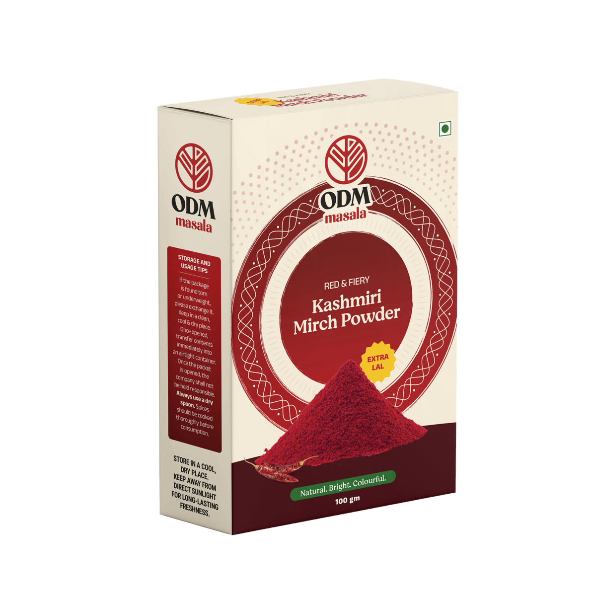 ODM Masala Kashmiri Mirch Powder (Kashmiri Red Chilli) - Rich Colour