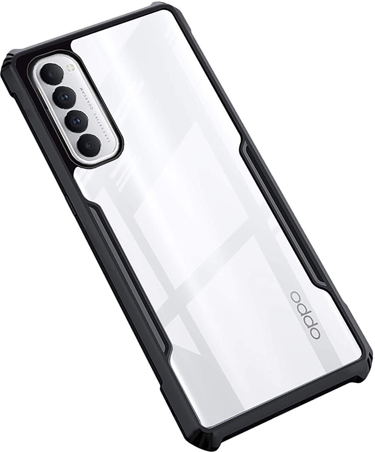 PLUGTECH Slim Shockproof Case | Matte Black Soft | Drop Protection | Precise Cutouts | Premium Mobile Cover for Oppo Reno 4 Pro