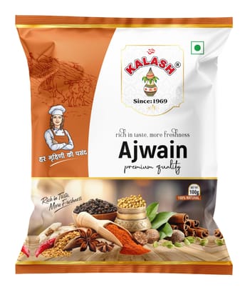 Kalash Azwain Whole | Carom Seeds 100gm Kalash Azwain Whole | Carom Seeds 100gm