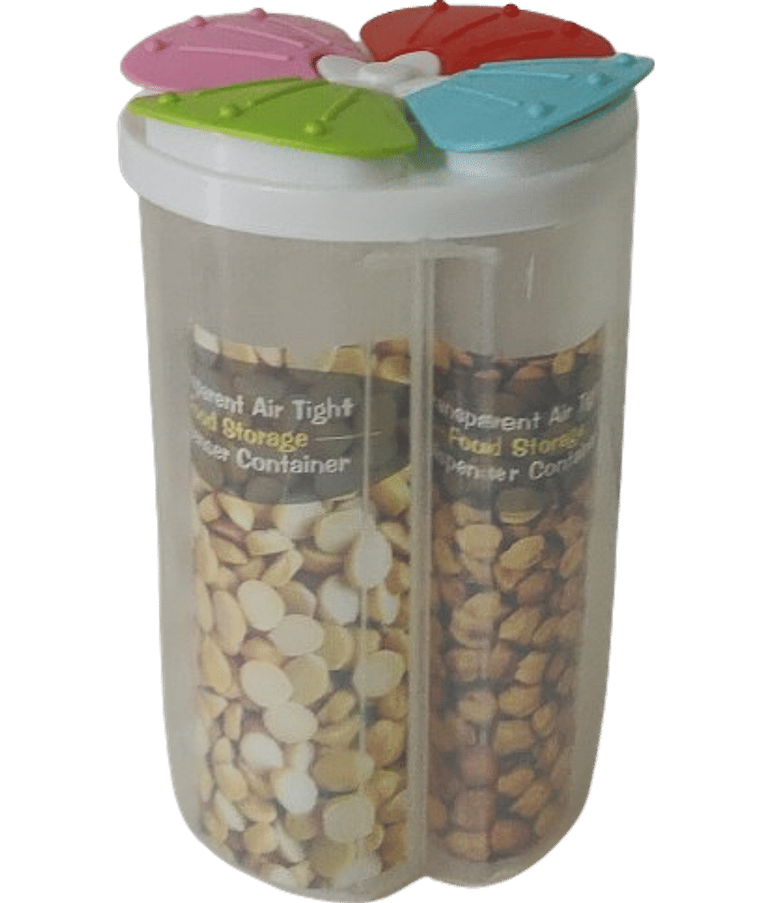 YESKART Plastic White Food Container ( Set of 1 )