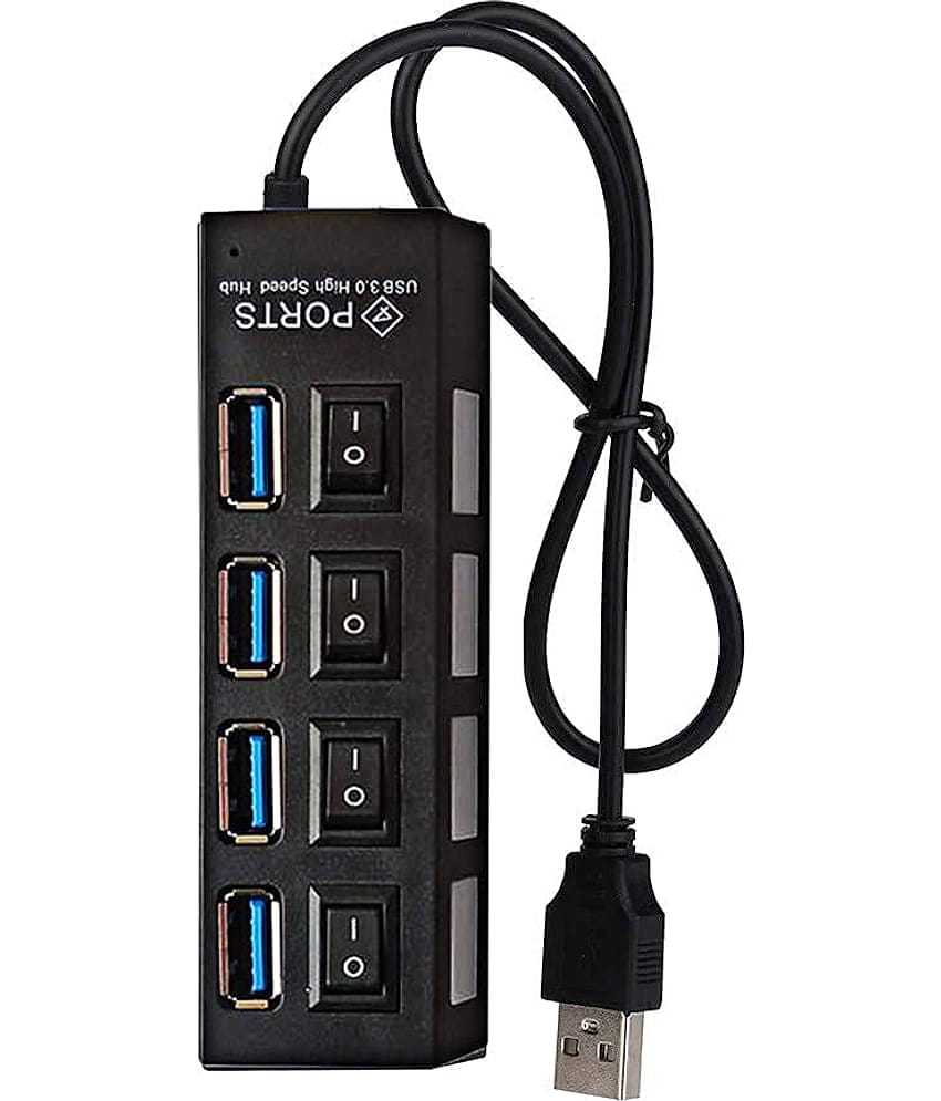 Ever Forever 4 port USB Hub With Individual Switch & Indicator