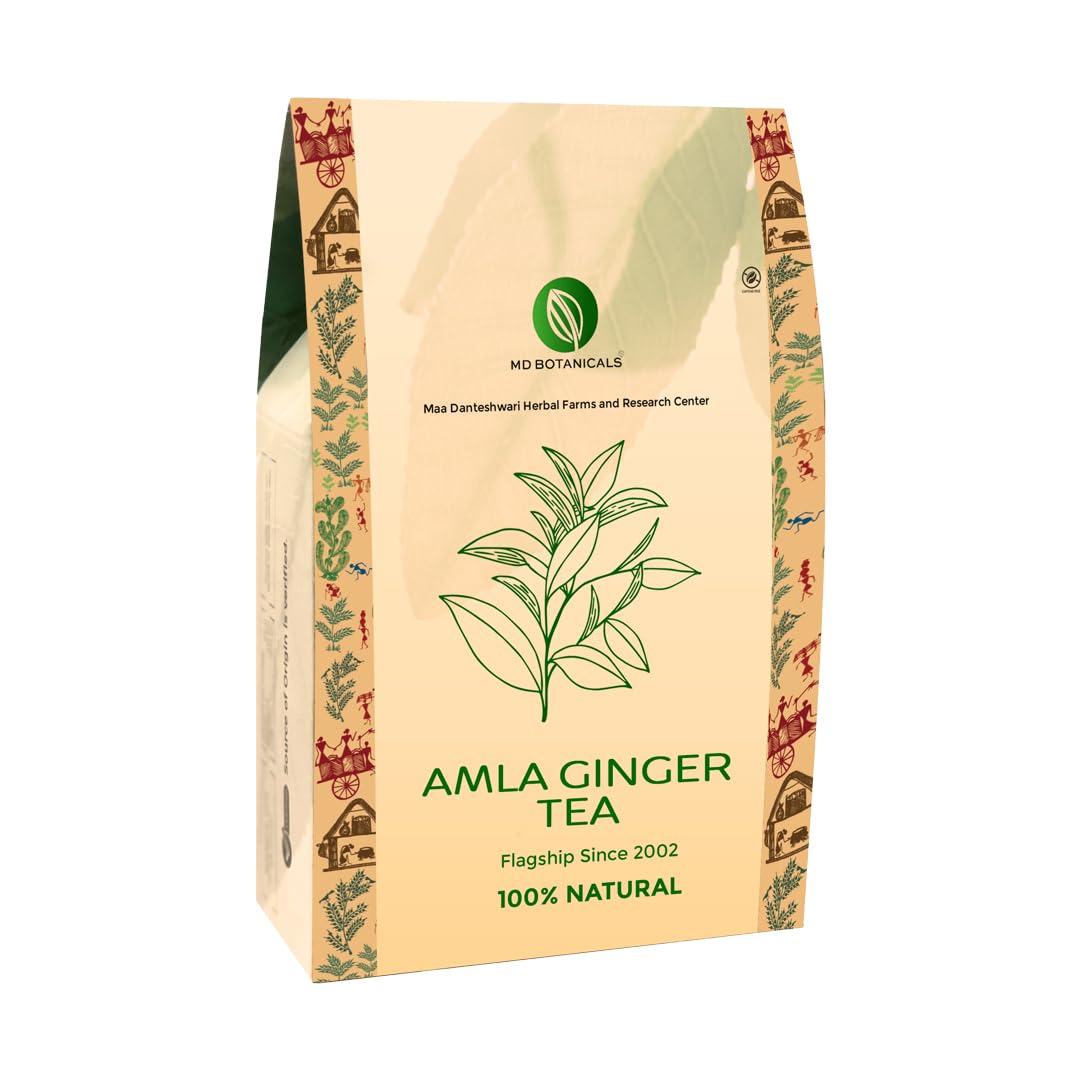 MD Botanicals | Amla Zing Tea - Ginger, Green Tea & 2 Other Herbs for Immunity & Wellness
