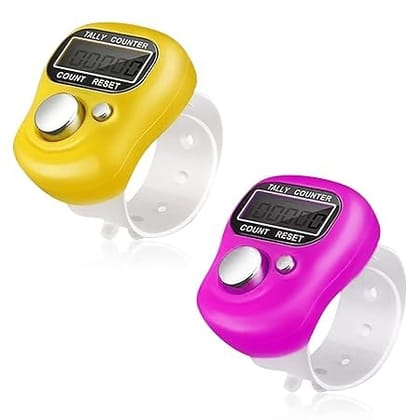 Hand Finger Counting Machine Digital Head Electronic Tally Counter Pack of 2