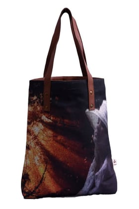Printed Pu Handle Tote Bag Printed Pu Handle Tote Bag