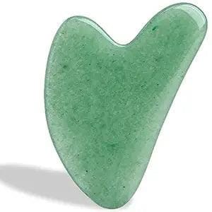 Sahajhast Gua Sha Facial Tool Green Aventurine Gua Sha Stone for Face Lifting Acupressure Lymphatic Drainage & Anti-Aging(Jade Gua Sha)