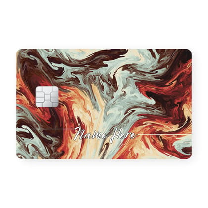 Coral Waves Custom Name Card Skin Coral Waves Custom Name Card Skin