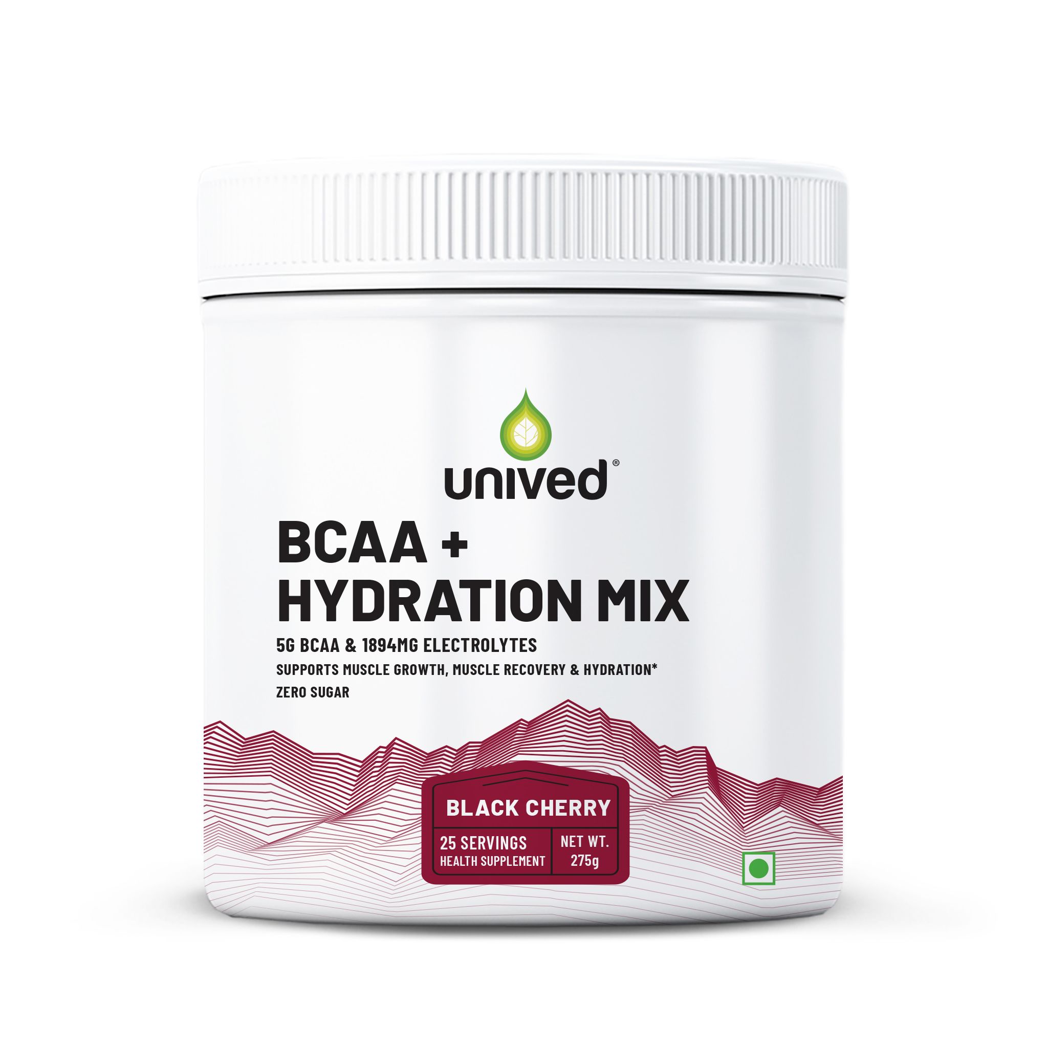 Unived Hydration Drink for Muscle Recovery and Sweat Loss Black Cherry