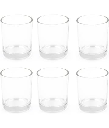 Green plant indoor Shot Glasses  6 PCS Glass Plain Shot Glasses 40 ml ( Pack of 6 ) Transparent