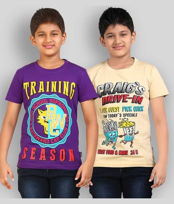 Dongli Pack of 1 Boys Cotton T-Shirt ( Multicolor )