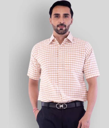 DESHBANDHU DBK - Beige Cotton Regular Fit Men's Formal Shirt (Pack of 1)
