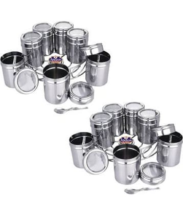 APEIRON Masala dabba pk 2 Steel Spice Container Set of 14 1225 mL