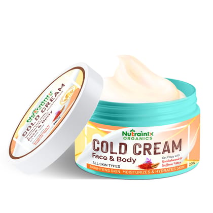 Nutrainix Organics Luminous Revival Cold Cream, Hydration + Brightening Cream for Dull, Dry & Uneven Skin – All Skin Types - 200g Nutrainix Organics Luminous Revival Cold Cream, Hydration + Brightening Cream for Dull, Dry & Uneven Skin – All Skin Types - 200g