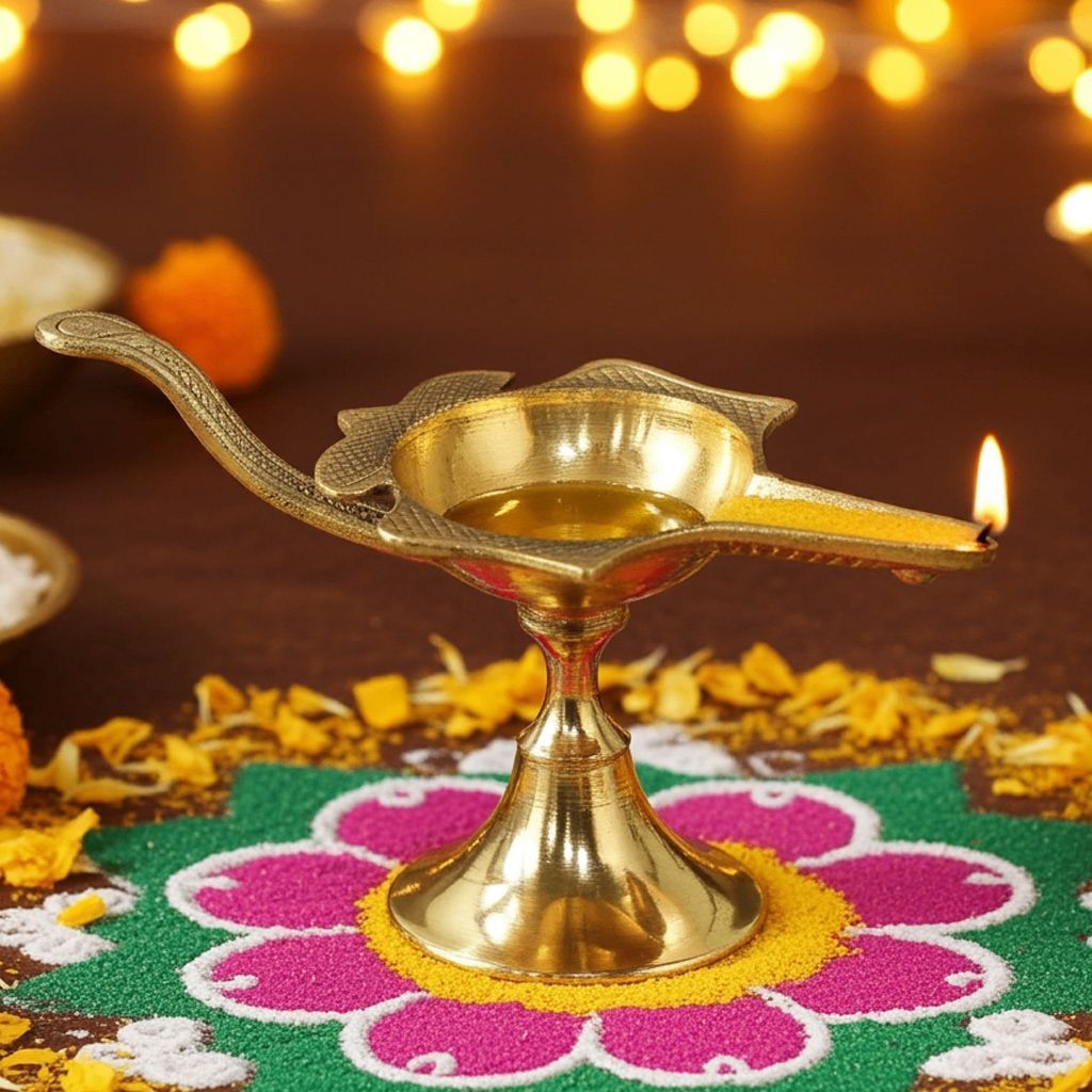 Brass Mahabarat Deepak No. 3 (ZMAS143 D)