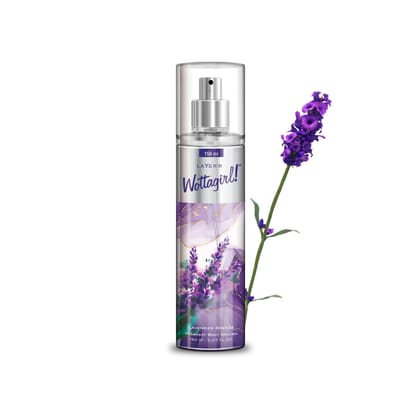 LAYER'R Wottagirl! Lavender Breeze Body Splash, 150ml | Long-Lasting Floral Fragrance for Women | Dreamy Lavender Notes | Soothing Scent, Skin-Friendly & IFRA Certified
